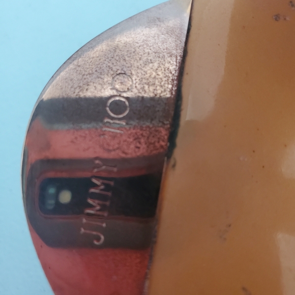 Jimmy Choo Yellow Cork Wedge Sandals - Picture 8 of 8